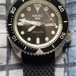 Seiko 5 Sports Suits Stainless Steel & Silicone-Strap Watch